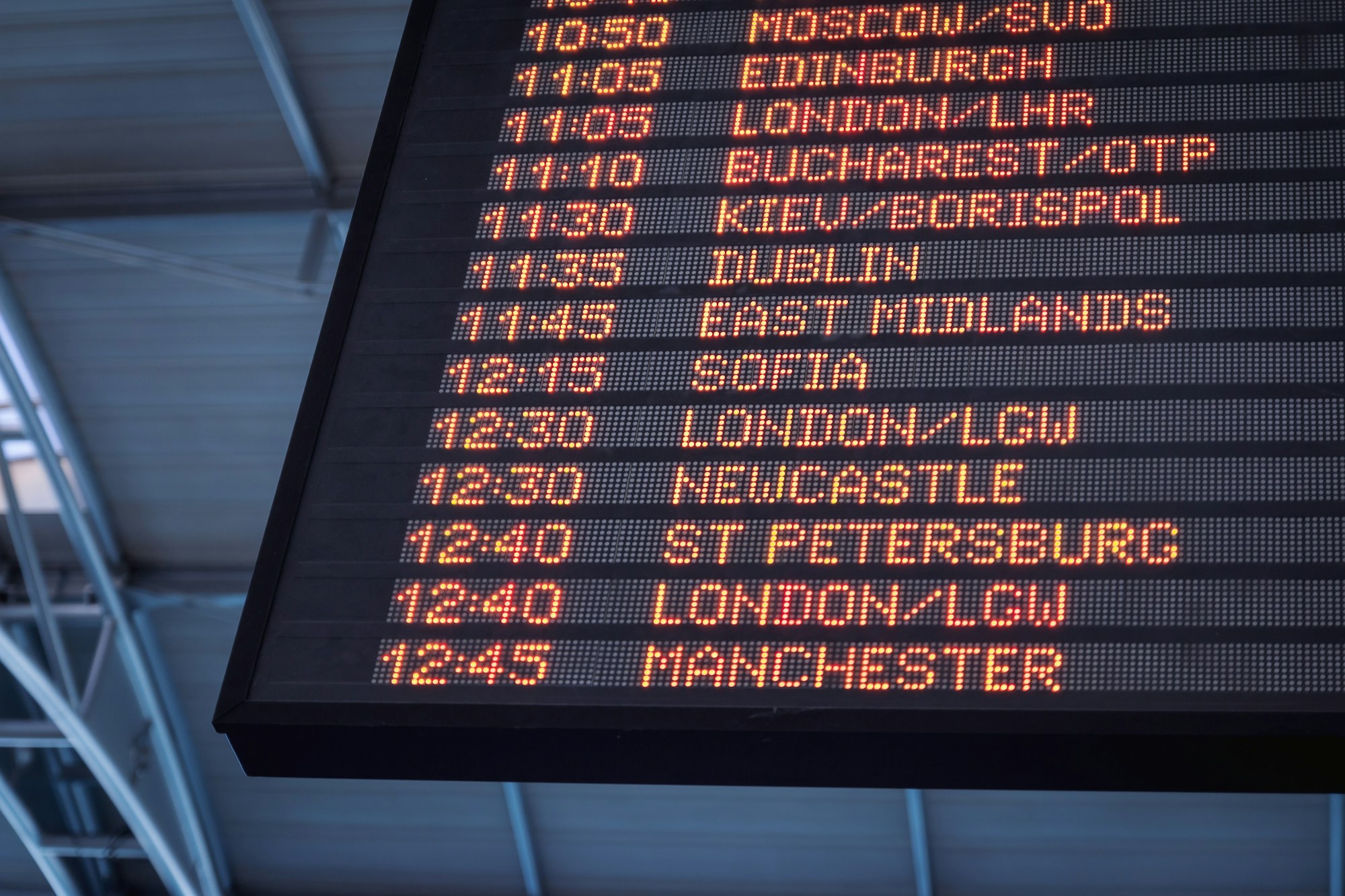 How early should you leave for a London airport?
